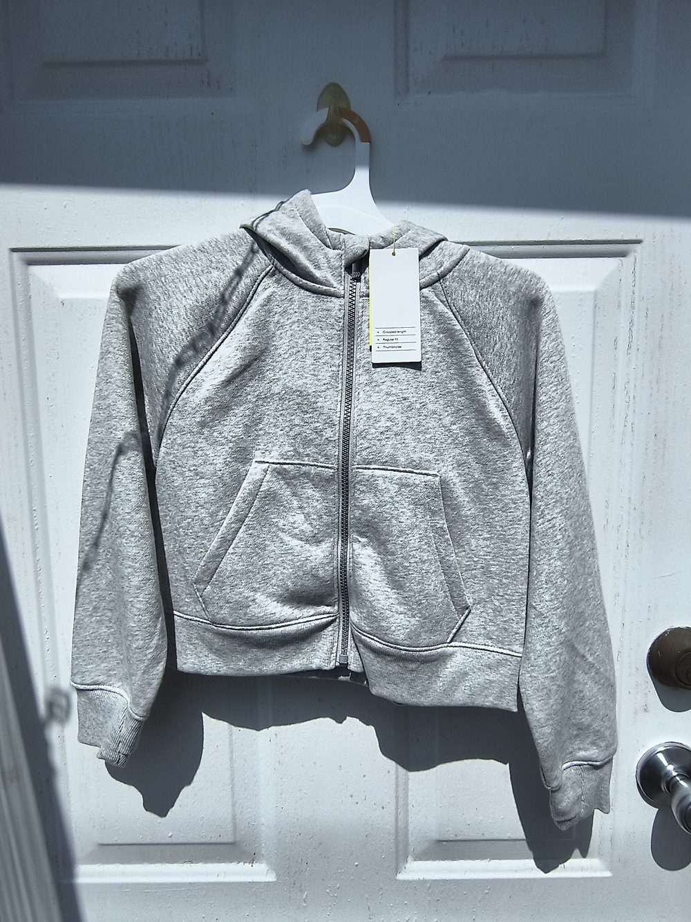 all in motion Kids' Light Gray Zip-Up Hoodie Jacket